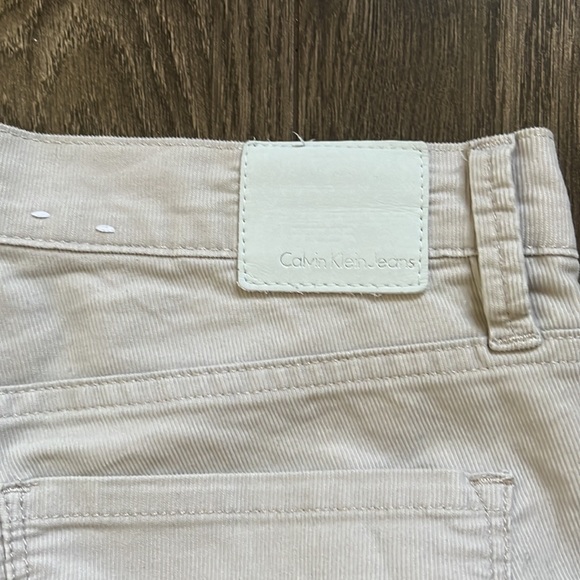 Beige Calvin Klein pants size 29/8 petite - Picture 5 of 11